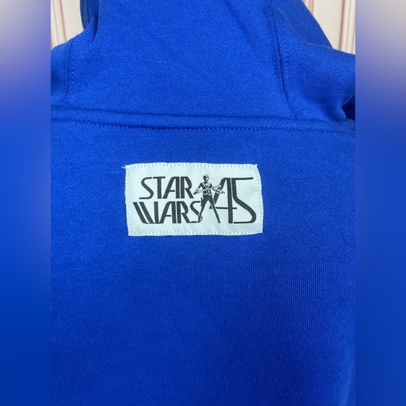 Disney Parks Star Wars Darth Vader Blue security Hoodie sweatshirt LARGE, XL - Picture 11 of 11